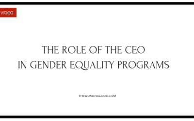 The Role of the CEO in Gender Equality Programs